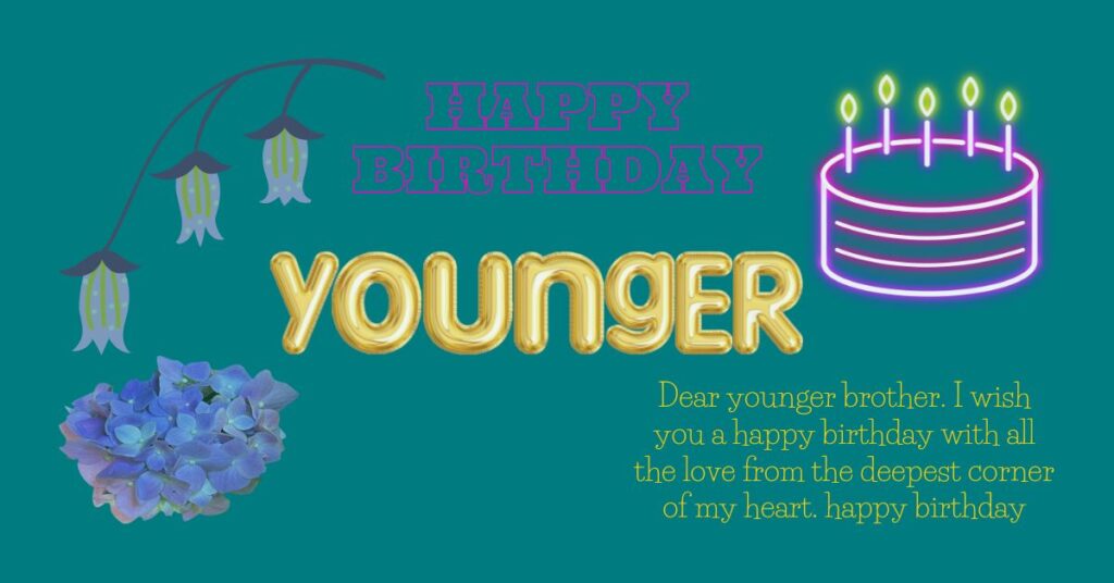 happy birthday wishes for younger brother gif