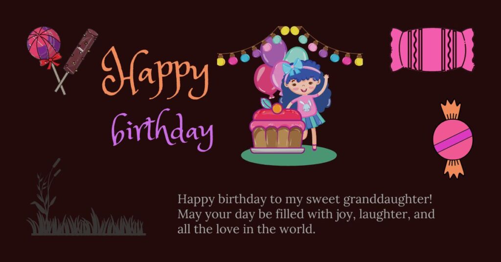 happy birthday sweet granddaughter gif