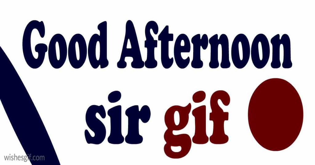 Good Afternoon sir gif